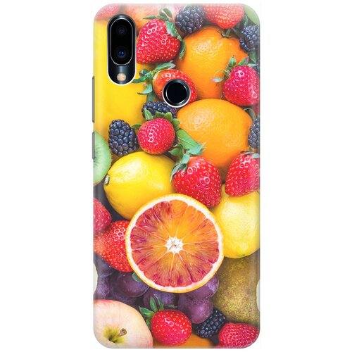 фото Re:pa накладка transparent для meizu note 9 с принтом "сочные фрукты"