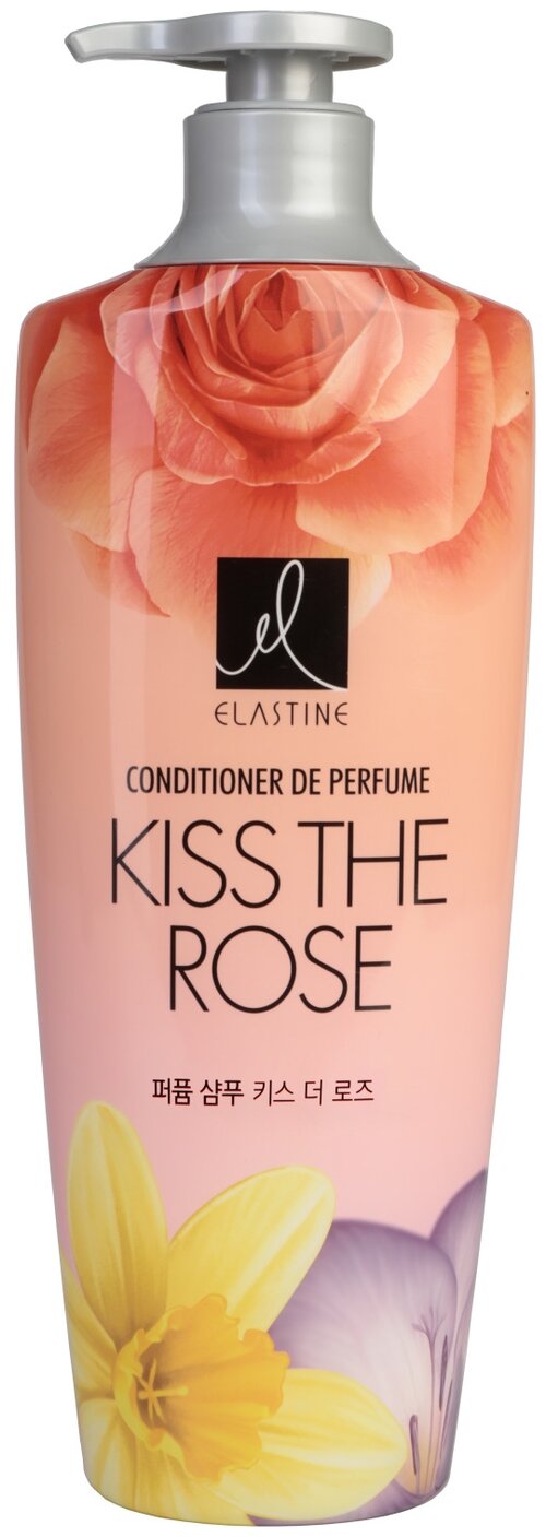 Elastine кондиционер Perfume Kiss the Rose парфюмированный для всех типов волос, 600 мл, 12 шт.