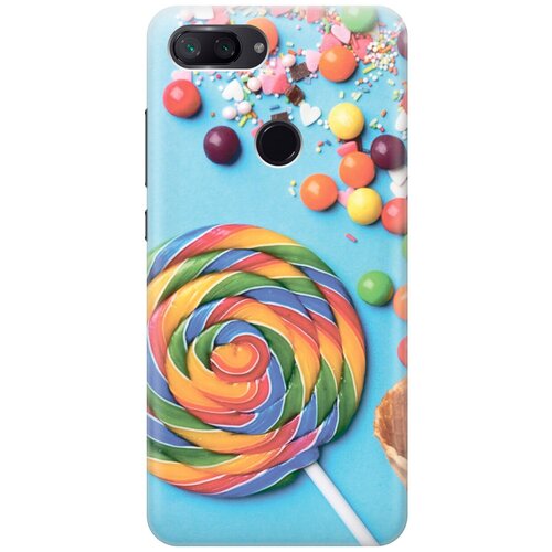 фото Силиконовый чехол на xiaomi mi 8 lite / сяоми ми 8 лайт с эффектом блеска "разноцветный леденец gosso