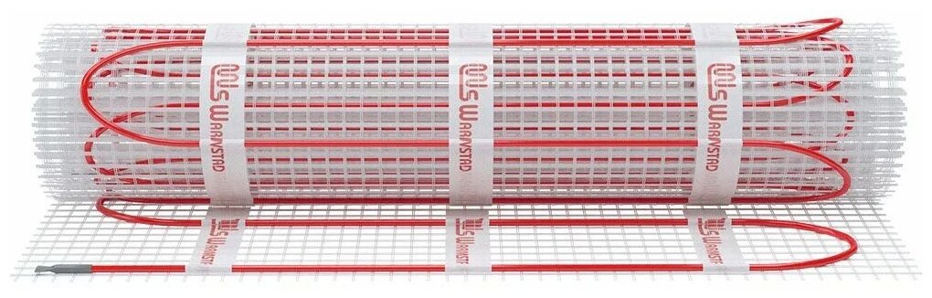 пол теплый (мат) 7,00 м2 - 1060 Вт Warmstad WSM двухжильный - фото №2