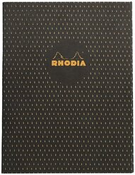 Блокнот Rhodia HERITAGE, 190х250 мм, черный moucheture, мягкая обложка, клетка, 32л, кремовый, 90г/м