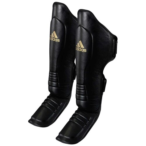 фото Защита голени и стопы super pro shin instep черно-золотая (размер m) adidas