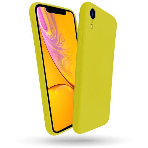 фото Чехол для iphone xr противоударный, желтый,lumobook lb-cs1-05