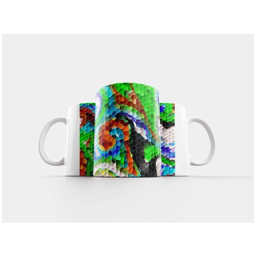 фото Кружка "мозаика, красочные, абстракция" 320 мл lotsprints