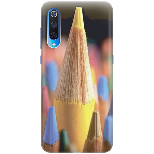фото Силиконовый чехол на xiaomi mi 9 / сяоми ми 9 с принтом "желтый карандаш gosso