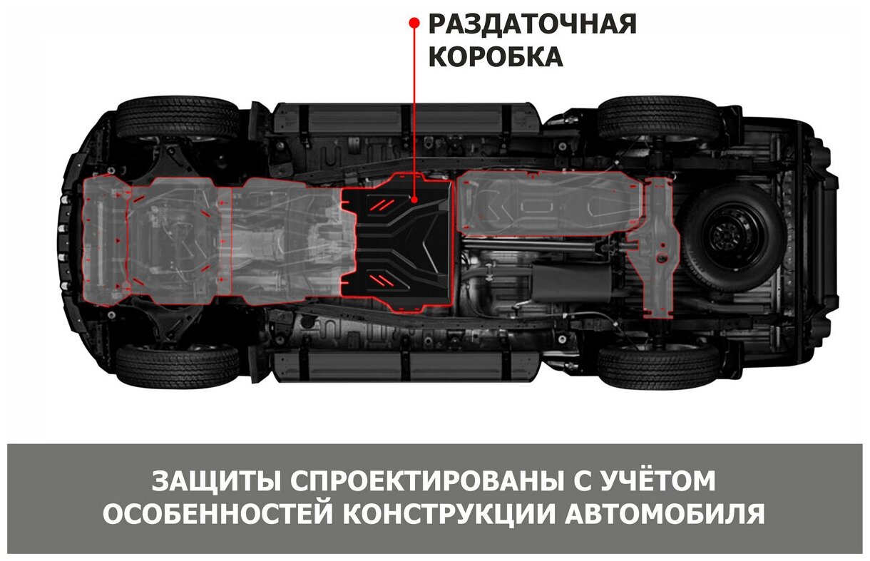 Защита Раздаточной Коробки + Крепеж Автоброня, Сталь, Suzuki Grand Vitara 2005-2012 Все Rival 111.05503.4 Автоброня 111.05503.4 Автоброня арт. 111055034