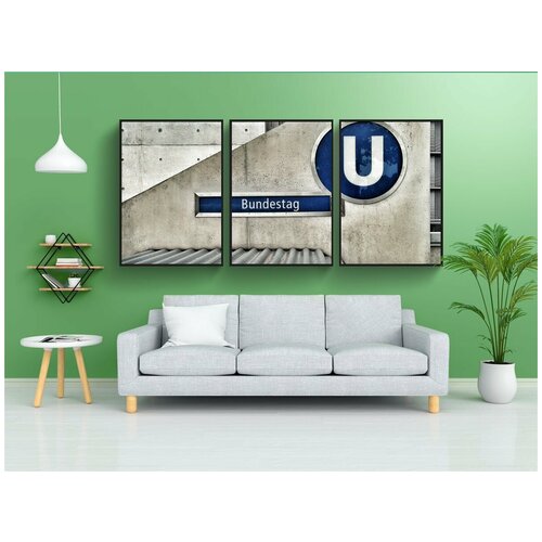 фото Набор модулных постеров для интерьера "бундестаг, парламент, столица" 60x90 см. в тубусе, без рамки lotsprints