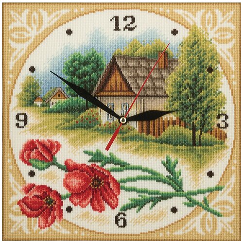 фото Набор для вышивания крестиком panna часы, домик (ch-1563) panna,panna,panna,panna,panna