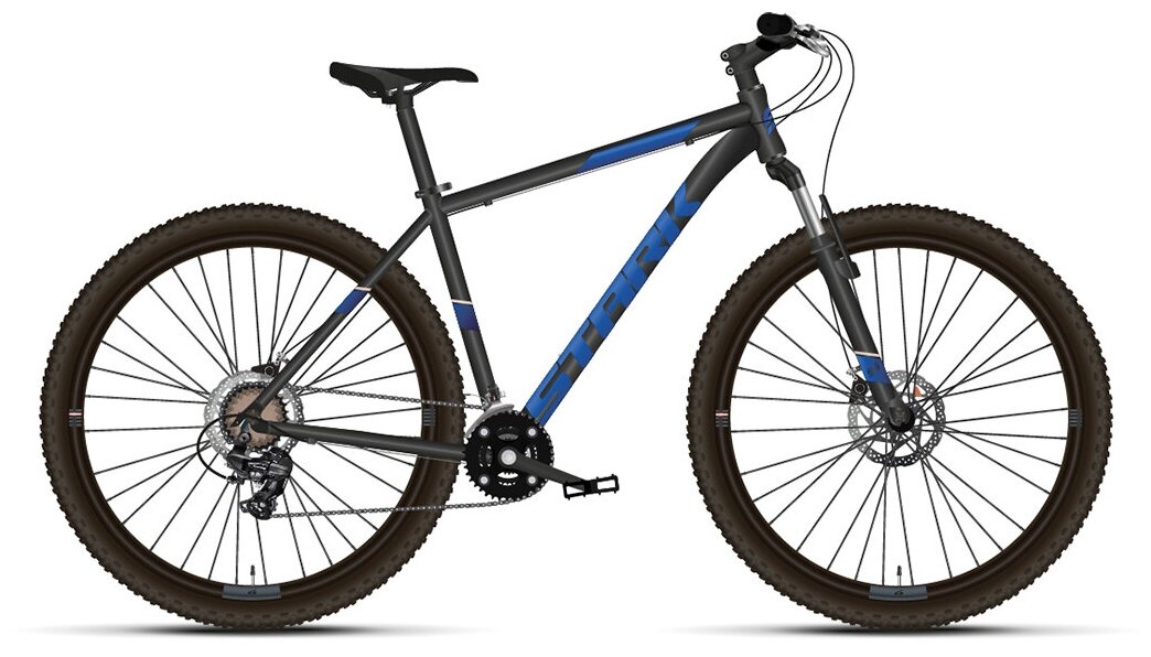 Велосипед Stark Hunter 29.2 D (2021) 18" черный/голубой