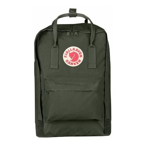 фото Fjallraven рюкзак kanken laptop 15", темно-зеленый, 28х16х40 см, 18 л