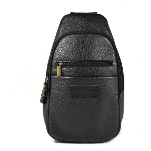 фото Сумка слинг bb1, фактура рельефная, черный