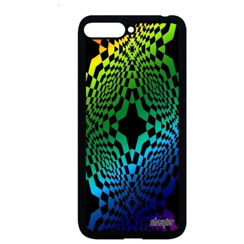 фото Ударопрочный чехол на телефон // huawei y6 2018 // "иллюзия звезда" ромб дизайн, utaupia, цветной