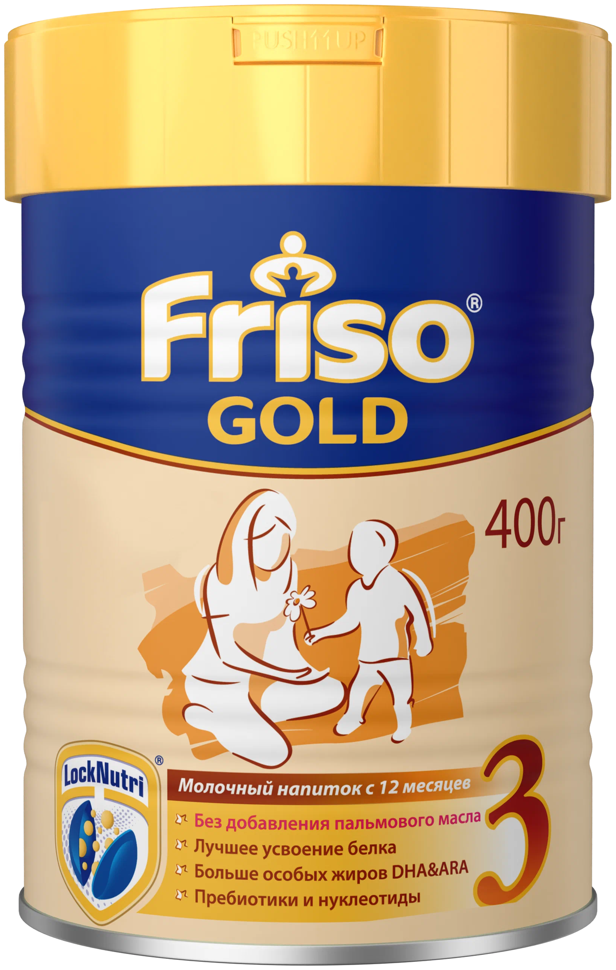 Сухая адаптированная молочная смесь Friso Gold 3 LockNutri, 400гр