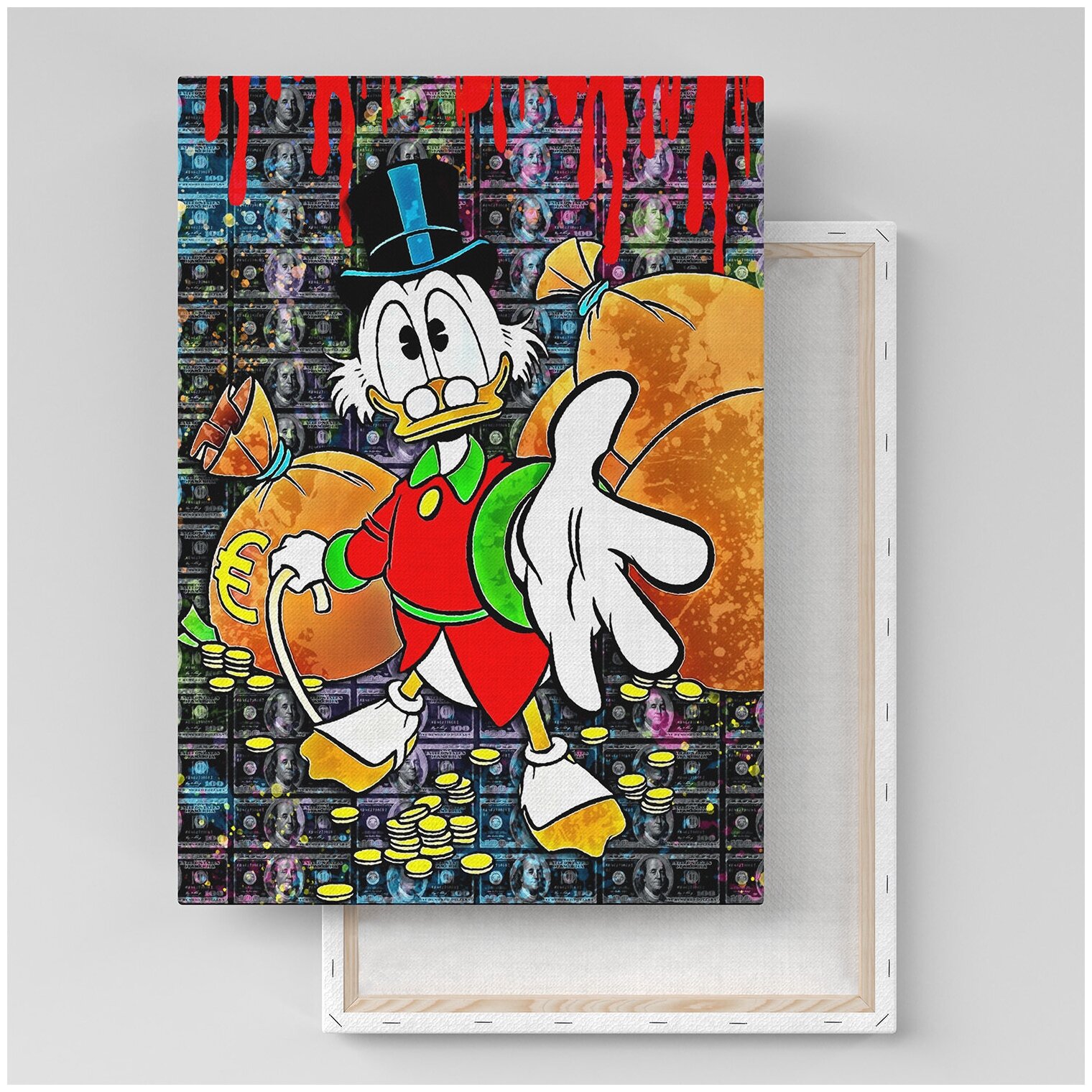 Картина на холсте с подрамником / Duck Tales: Scrooge McDuck / Утиные истории: Скрудж Макдак