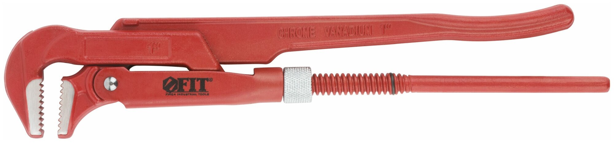 Ключ трубный газовый Профи 90 гр. ( тип L ), CrV сталь 1" (300 мм) FIT 70401