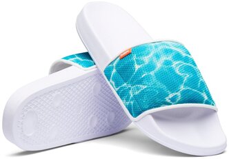 Мужские шлепанцы Lounge Pool Slide (Aqua/White, 9)