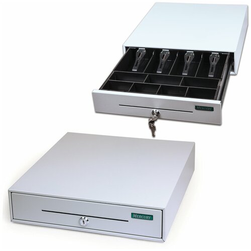 Ящик денежный для кассира Меркурий 1001 малый 38435888 мм отделений для монет 7 для купюр 4 9193₽