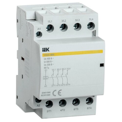 Контактор модульный КМ25-40М AC/DC IEK MKK21-25-40 (10шт. в упак.)