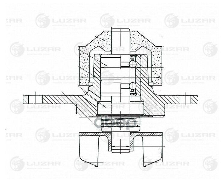 Насос Водяной Для А/М Psa C2 (03-)/C3 (03-)/Berlingo (96-) 1.1i/1.4i [Tu] (Шкив 18 Зуб.) (Lwp 2023) Luzar арт. LWP2023