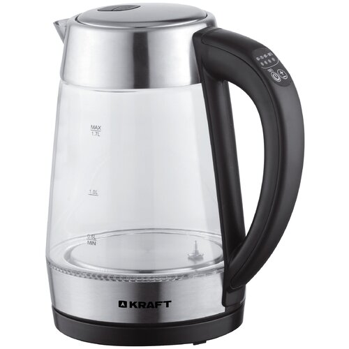 Чайник KRAFT KF-KG1703BLOD 2200Вт 17л стекло регулировка нагрева 235000₽