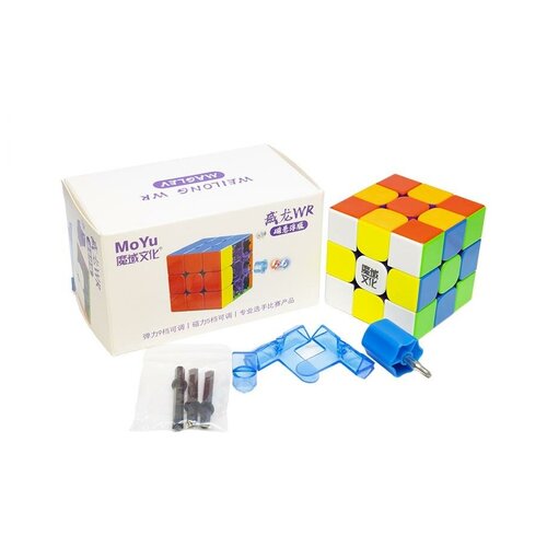 Кубик Рубика магнитный профессиональный скоростной MoYu WeiLong WR M 3x3 Maglev, color скоростной магнитный кубик рубика moyu 3x3x3 weilong wr m 2020 цветной пластик