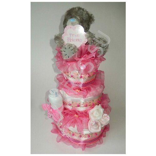 Торт из памперсов для девочек 