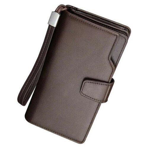 Портмоне ForAll, фактура гладкая, коричневый мужское портмоне с автодокументами и паспортом e 302b 1 black