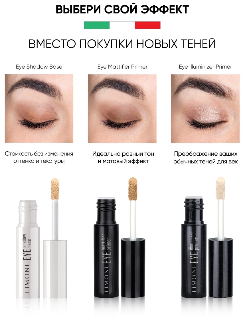 Праймер для век с подсвечивающим эффектом / База под тени для век LIMONI Eye Illuminizer Primer - фотография № 7