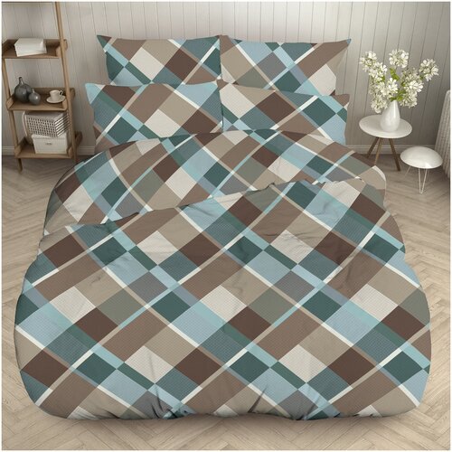 Комплект постельного белья Jardin семейный 50*70, поплин люкс