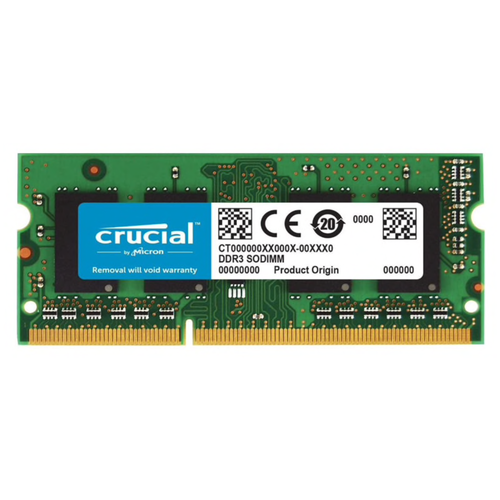 Оперативная память Crucial DDR3 8GB 1333MHz SODIM CT102464BF133B оперативная память kimtigo ddr3 1600 мгц sodimm cl11 kmts8gf581600