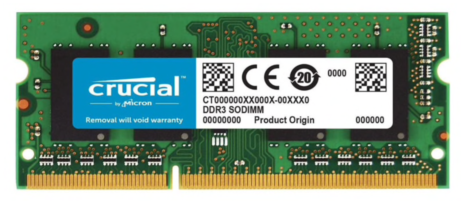 Оперативная память CRUCIAL DDR3 8 ГБ 1333 MHz SO-DIMM PC3-10600U 1x8 ГБ (CT102464BF133B.C16FPD) для ноутбука