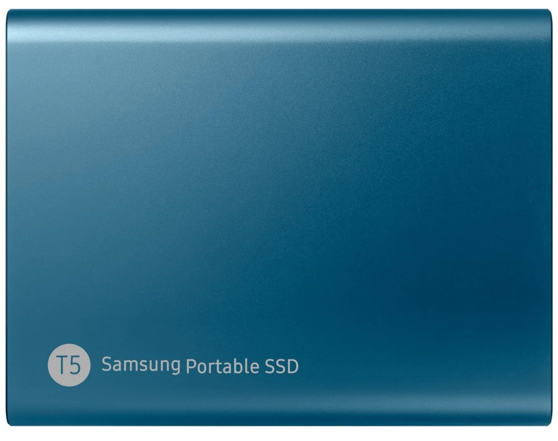 2 ТБ Внешний портативный твердотельный SSD накопитель Samsung T5 (MU-PA2T0B/WW) USB 3.1, черный