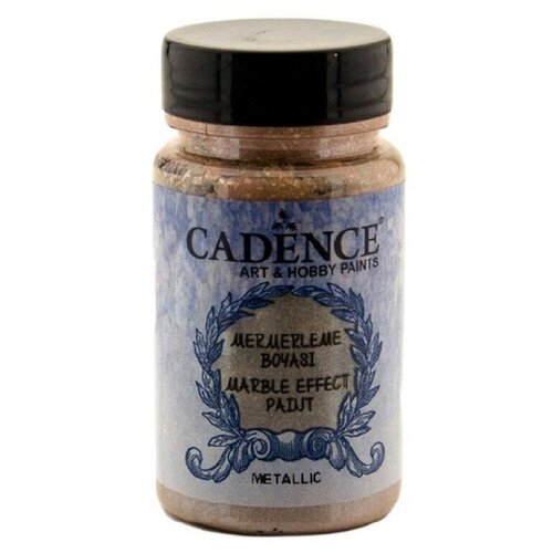 Акриловая краска Cadence Marble Effect Paint Metallic. Brown-115