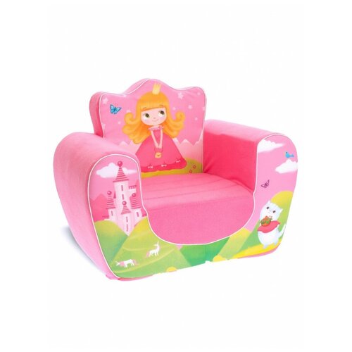 Мягкая игрушка Кресло: Принцесса, цвет розовый, ZABIAKA мягкая игрушка кресло котята
