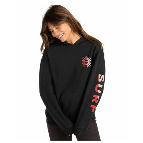 фото Женское худи you are here, цвет черный, размер xs billabong