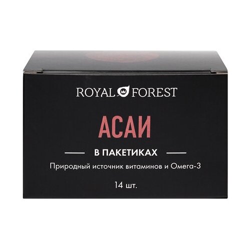 фото Ягоды асаи royal forest, порошок, картонная коробка, 28 г