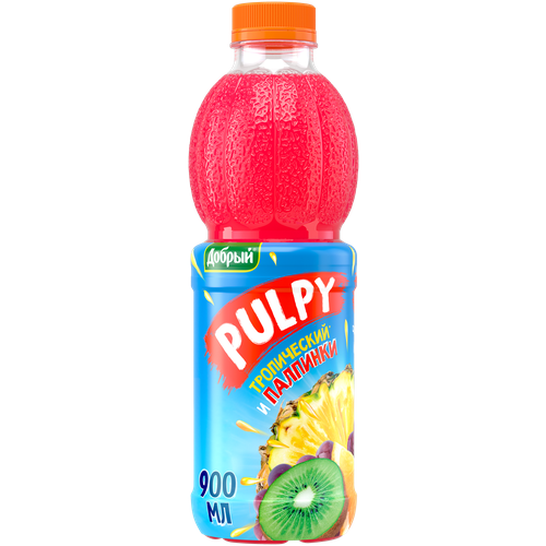 Напиток сокосодержащий Pulpy Тропический, 0.9 л