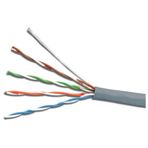 Сетевой кабель 5bites UTP / SOLID / 5E / 24AWG / CCA / PVC / 100M US5505-100A сетевой кабель 5bites ftp stranded cat 5e 24awg cca pvc 100m ft5725 100a