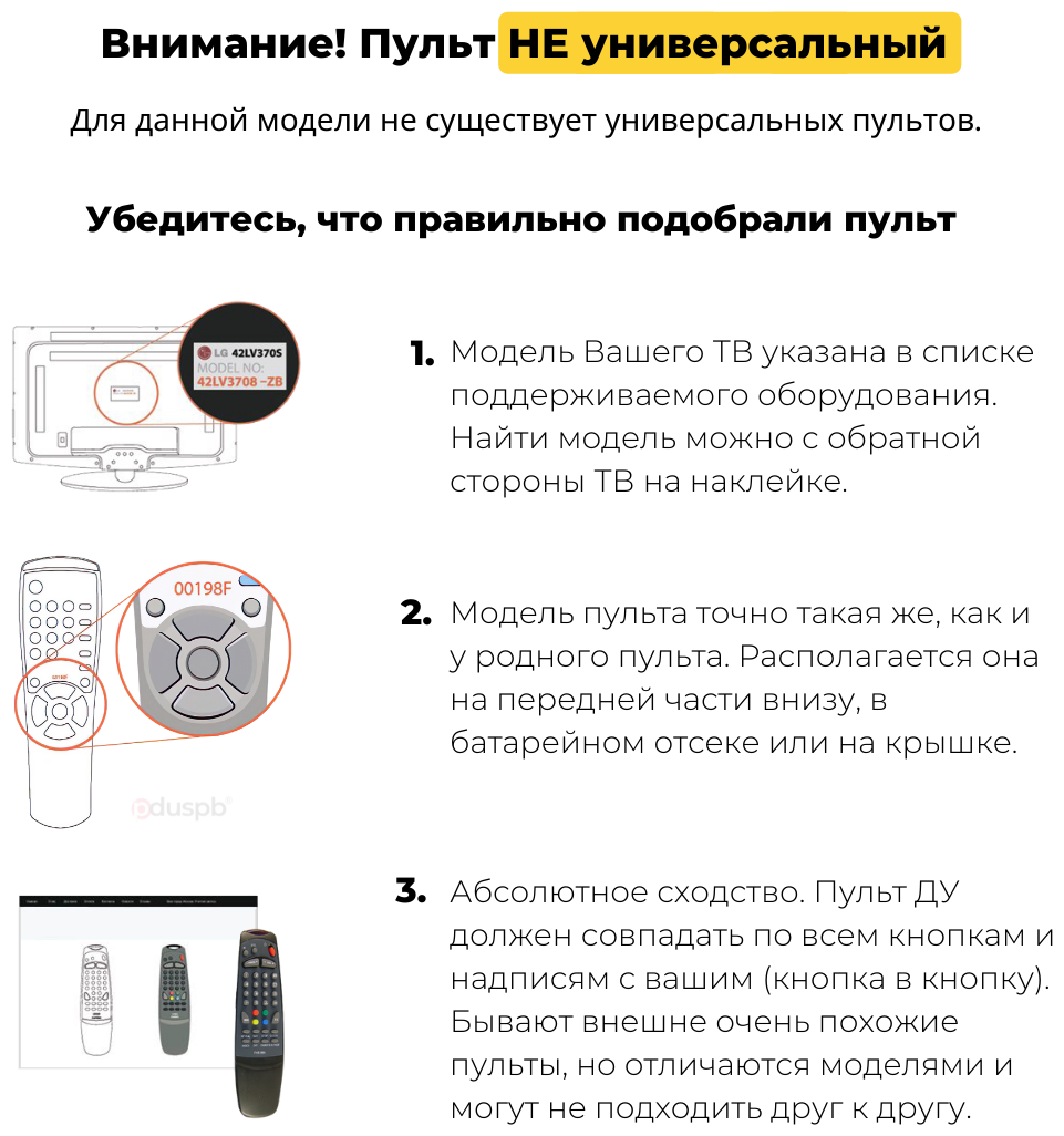 Пульт PDUSPB для Philips PUT6101/60