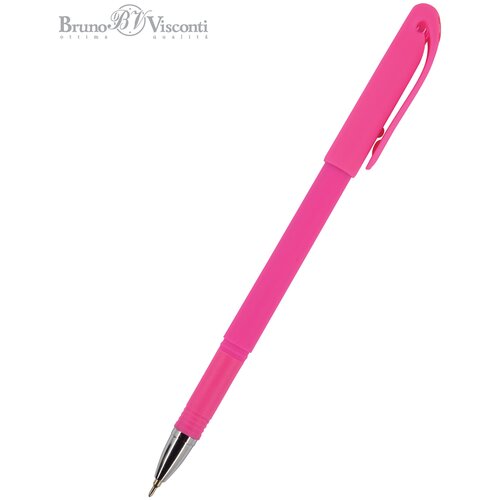 Ручкa Bruno Visconti, шариковая под персонализацию, 0,5 мм, синяя, SoftWrite Special (розовый корпус), Арт. 19-0090/2