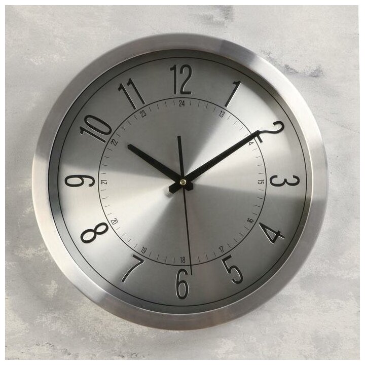 Часы настенные, серия: Классика, "Соломон", плавный ход, 35 см, часы интерьерные