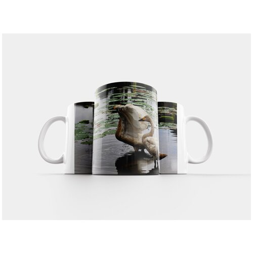 фото Кружка "животное, озеро, водоплавающая птица" 320 мл lotsprints