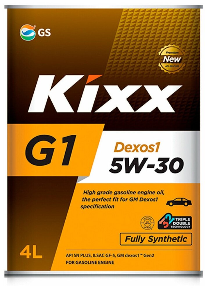 Синтетическое моторное масло Kixx G1 Dexos1 5W-30 SN Plus