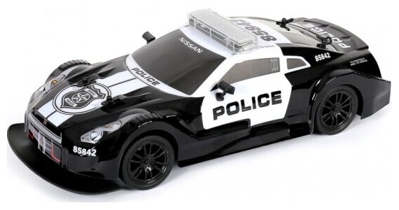 Машина на радиоуправлении MX 8992 Nissan GTR Полиция со светом 1:16
