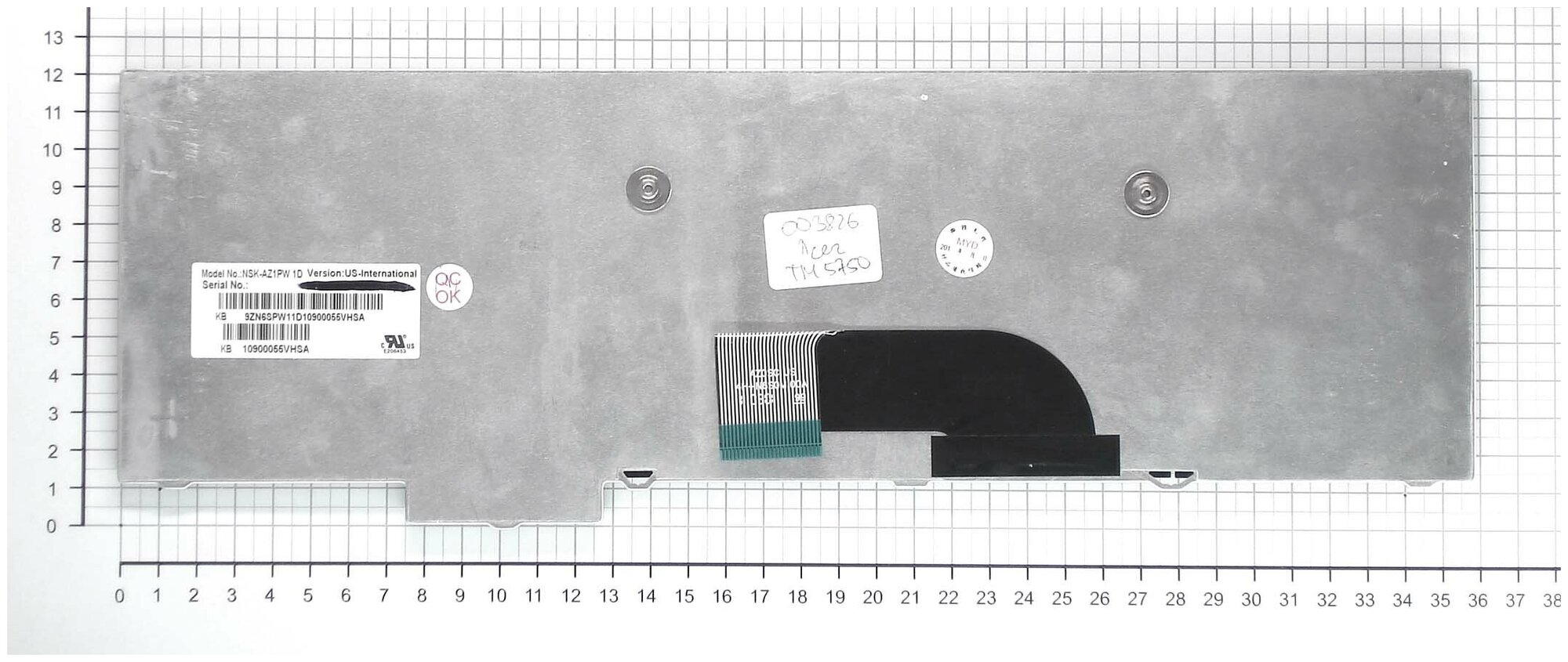 Клавиатура для ноутбука Acer KB I170A380 черная