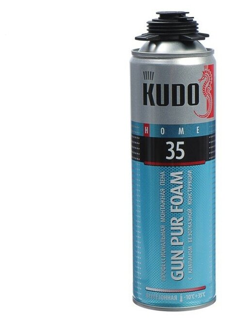 фото Монтажная пена KUDO HOME35, профессиональная, всесезонная, до 35 л, 650 мл