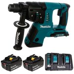 Перфоратор аккумуляторный SDS+ 2,5Дж Makita DHR263 36В Li-Ion 2х5Ач DHR263PT2 - изображение