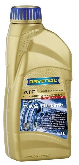 Масло Трансмиссионное Atf T-Ws Lifetime (1л) Ravenol арт. 4014835743311