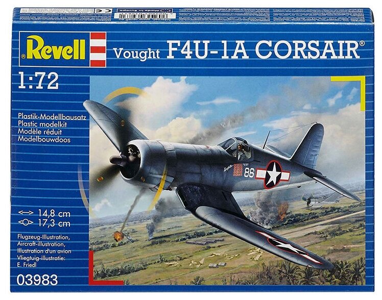 Revell 03983 Модель сборная Самолет Истребитель F4U-1D Corsair 1/72