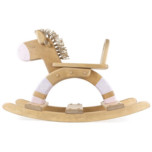 Детская качалка WOODYCREW (размер S) деревянная лошадка Charlotte из берёзы